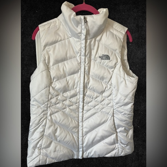 The North Face Jackets & Blazers - The North Face White Puffer Vest Size Medium